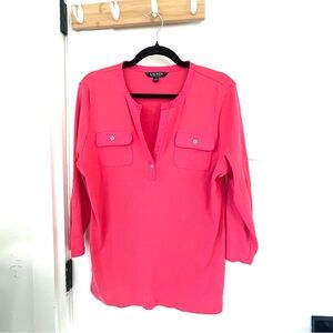 Ralph Lauren Bright Pink Blouse